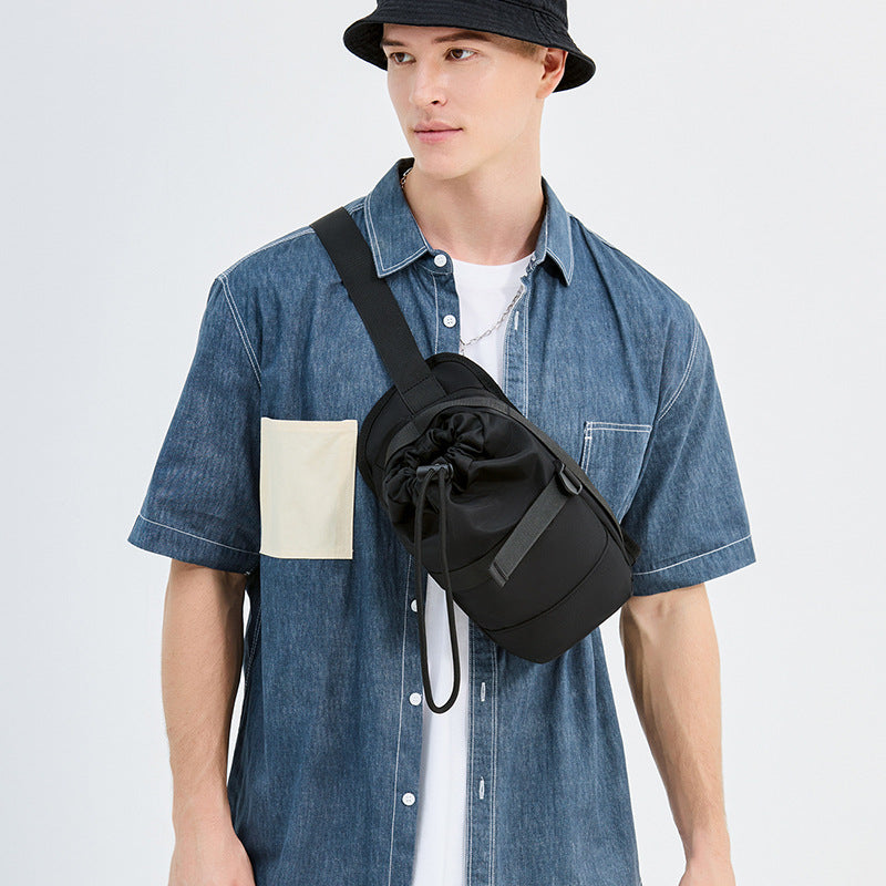 Compact Drawstring Sling Bag LoungeYard — product view 4