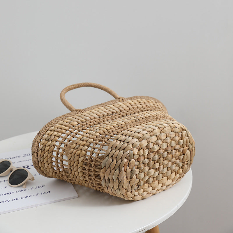 Handmade rattan bag with a removable lining insert LoungeYard — product view 4