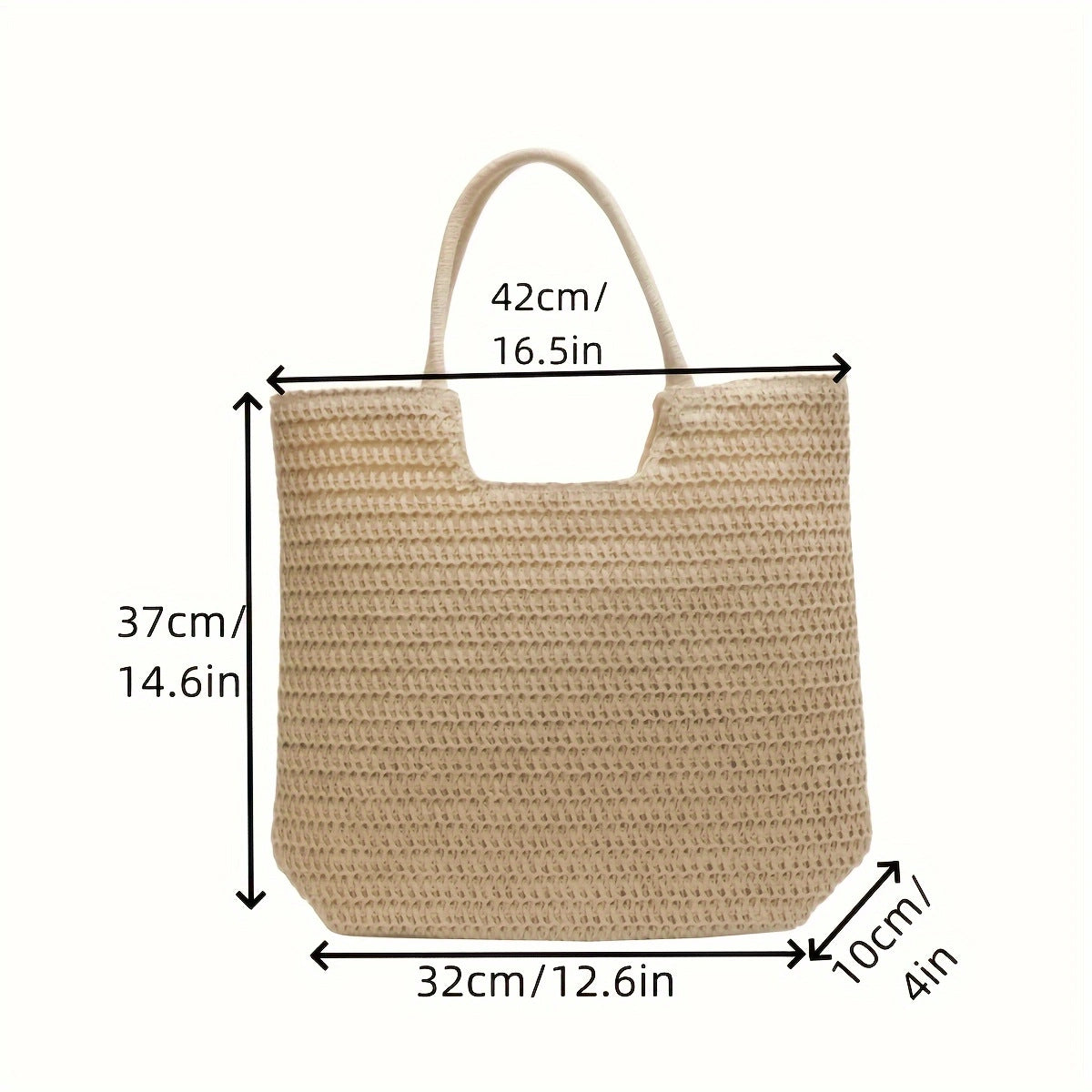 Handcrafted natural fiber tote bag LoungeYard — product view 3