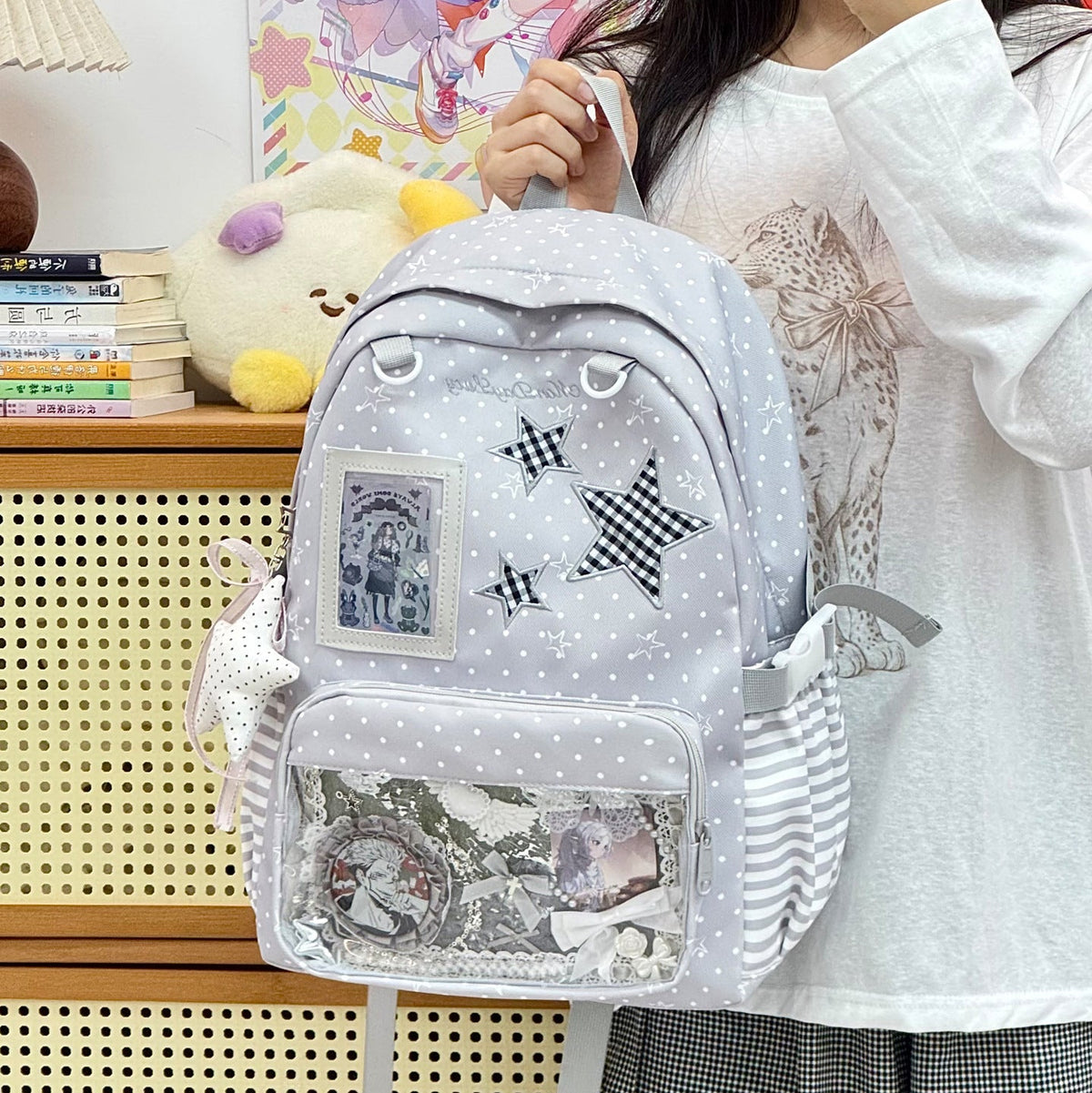 Star-Embellished Decorative Backpack LoungeYard — product view 3