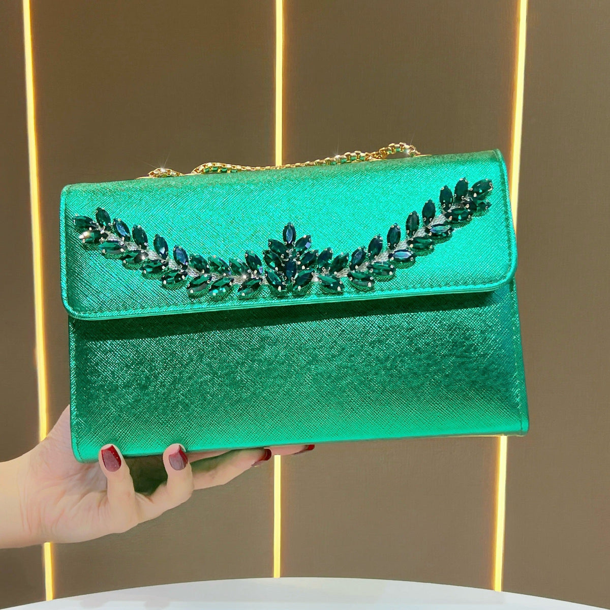 Crystal-Embellished Evening Bag — product view 7