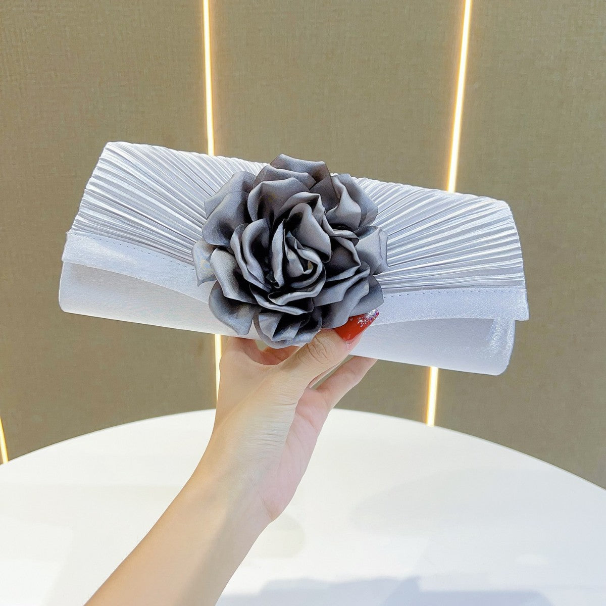 Floral Embellished Evening Clutch — product view 7