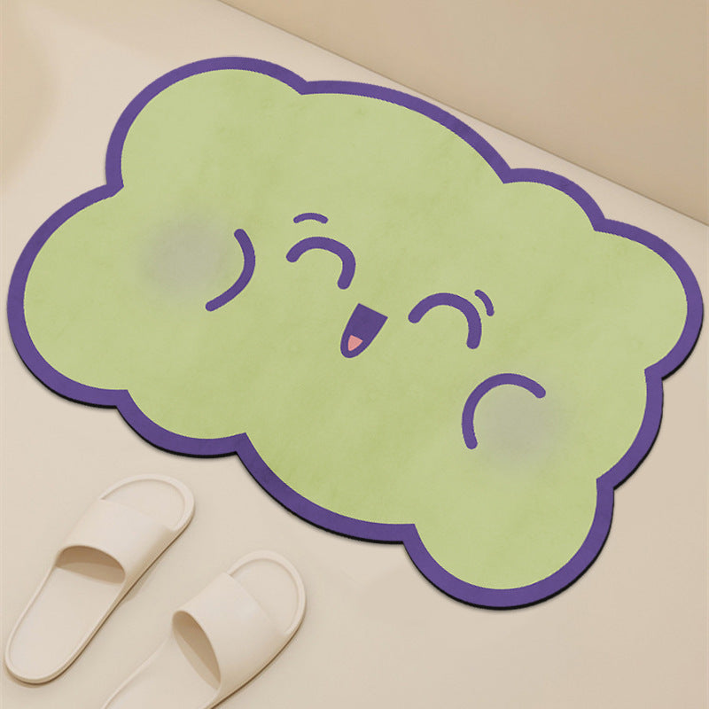 Playful Cloud-Shaped Bath Mat — product view 5