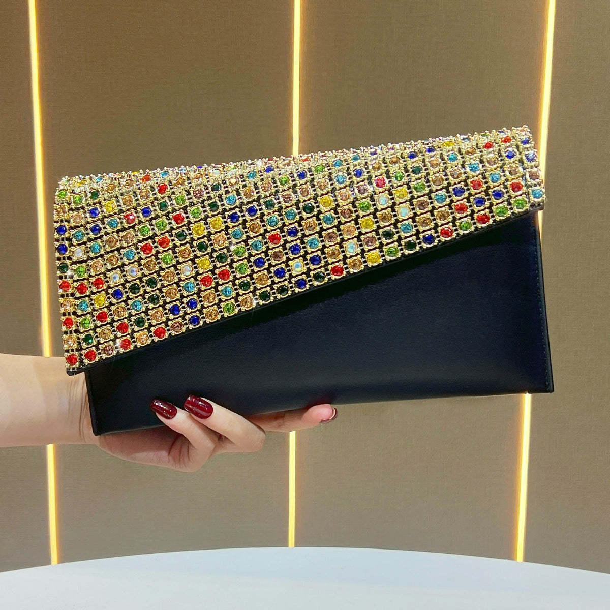 Glamorous Rhinestone Clutch — product view 1