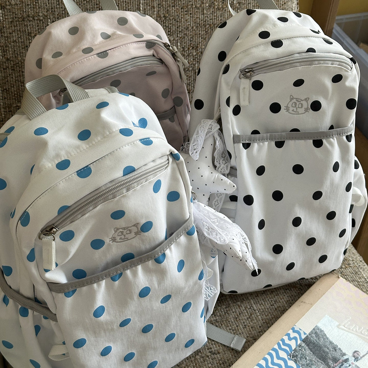 Playful Dotted Backpack LoungeYard — product view 4