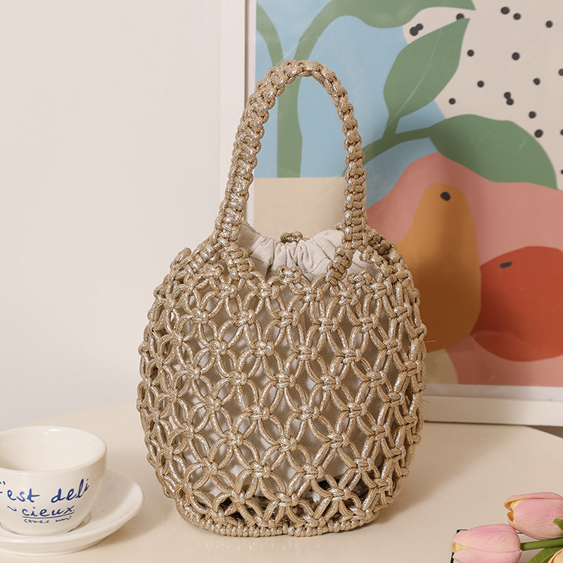 Trendy Shopper Bag with Unique Mesh Design LoungeYard — product view 3