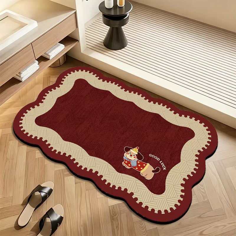 Decorative Plush Bath Mat — product view 2
