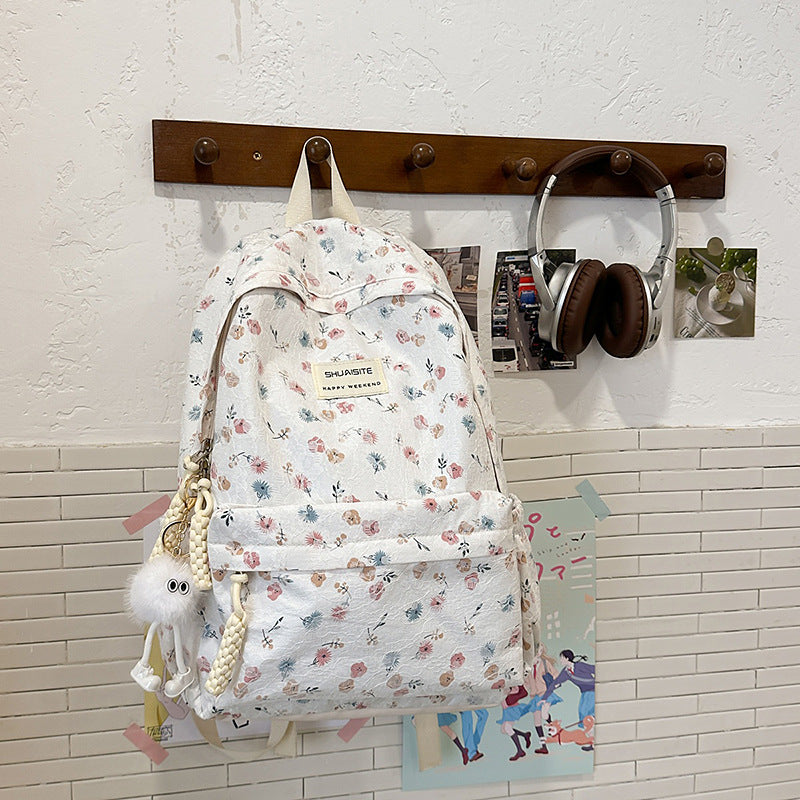 Floral Embellished Backpack LoungeYard — product view 7