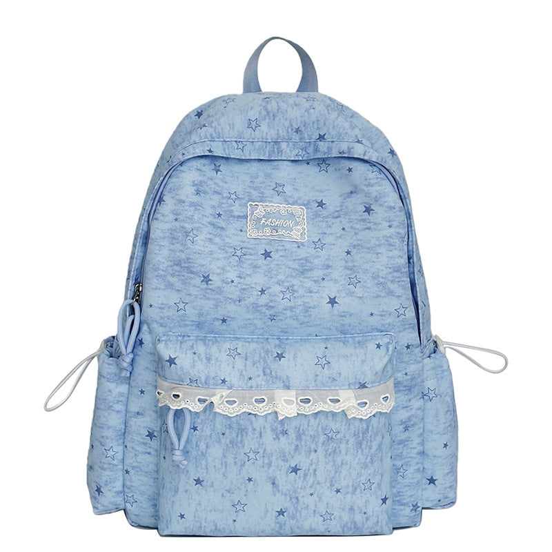Fun Star-Embellished Backpack LoungeYard — product view 5
