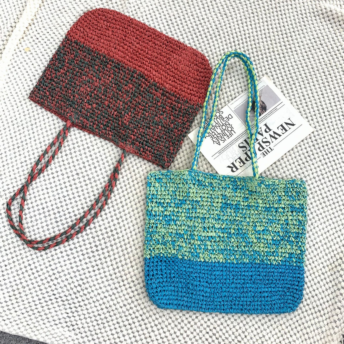 Hand-knotted Tote Bag Made of Sustainable Material LoungeYard — product view 1