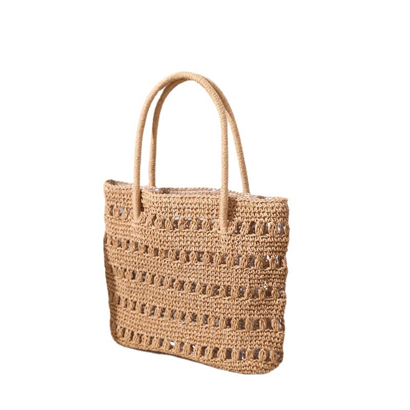 Stylish rattan shopper bag LoungeYard — product view 5