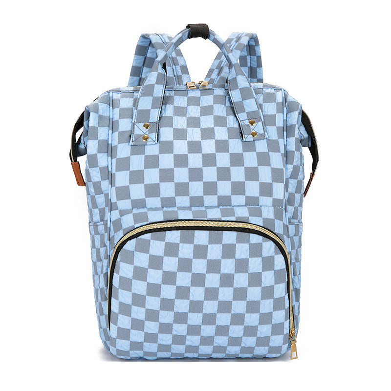 Checkered Patterned Backpack LoungeYard — product view 7