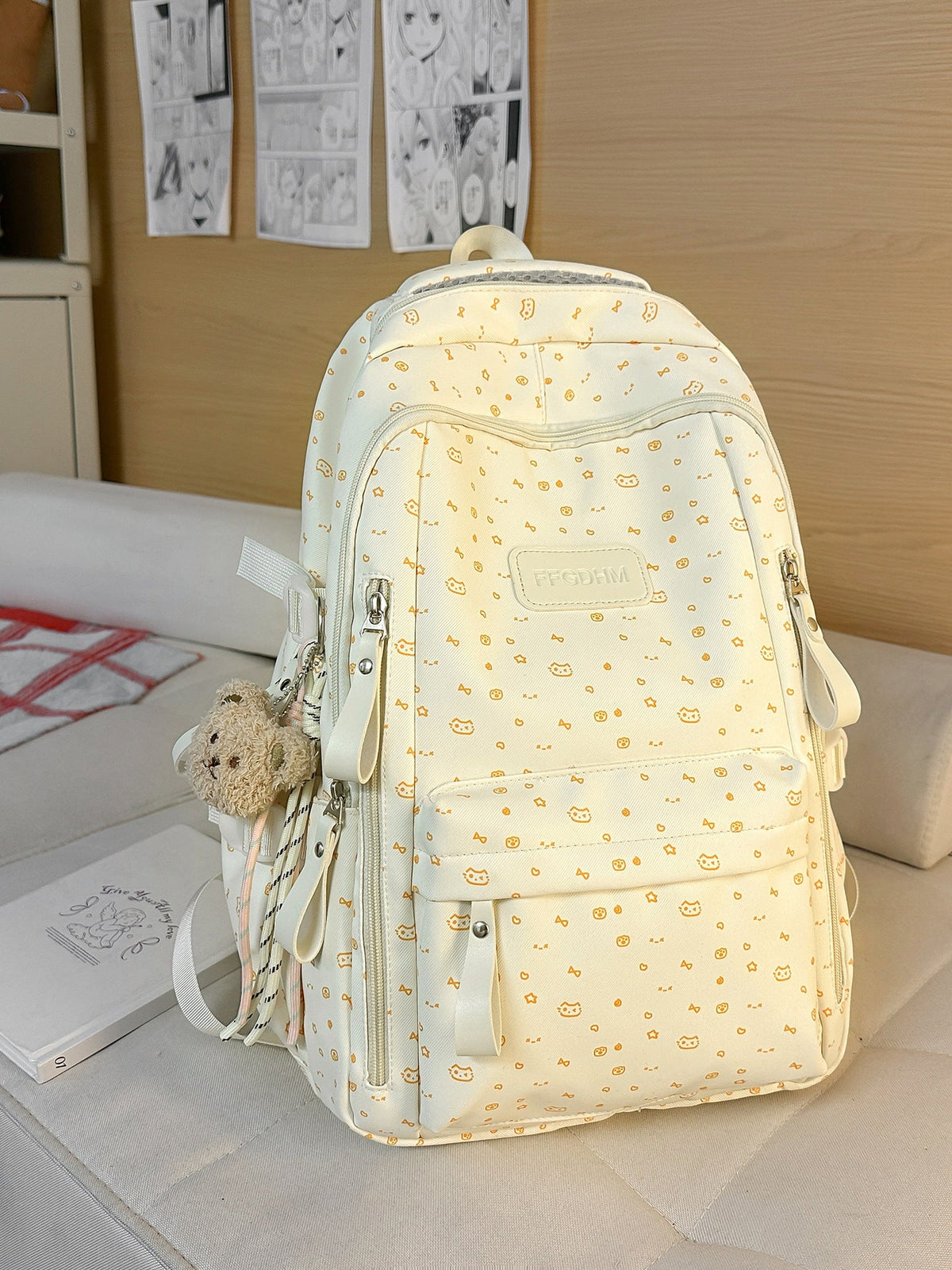 Cute Character-Embellished School Backpack — product view 5