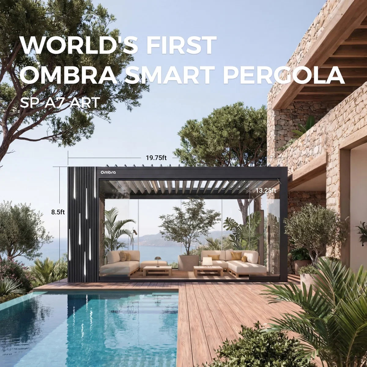 Ombra Smart Pergola A7 Art — product view 4