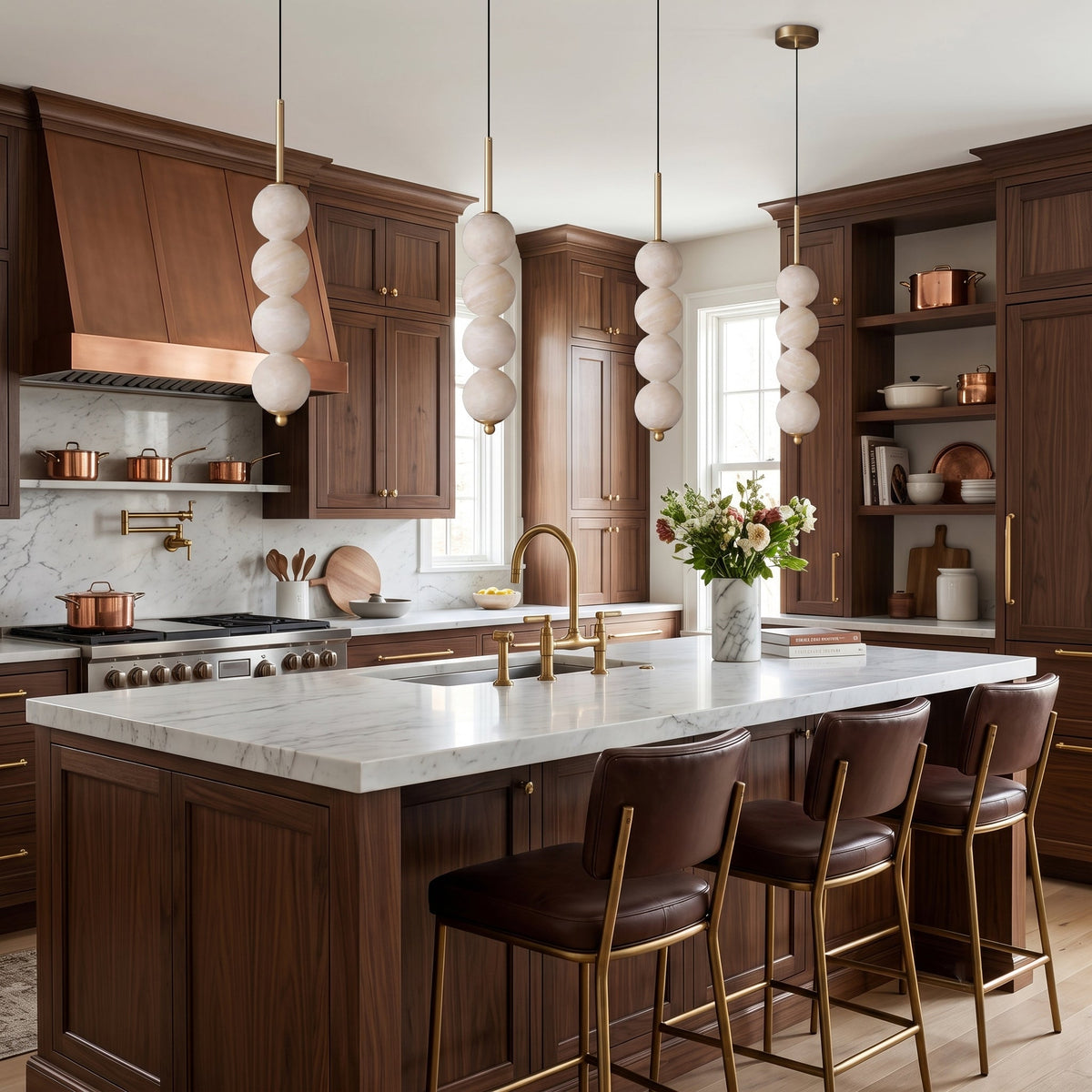Orbet Alabaster Pendant Light — product view 3