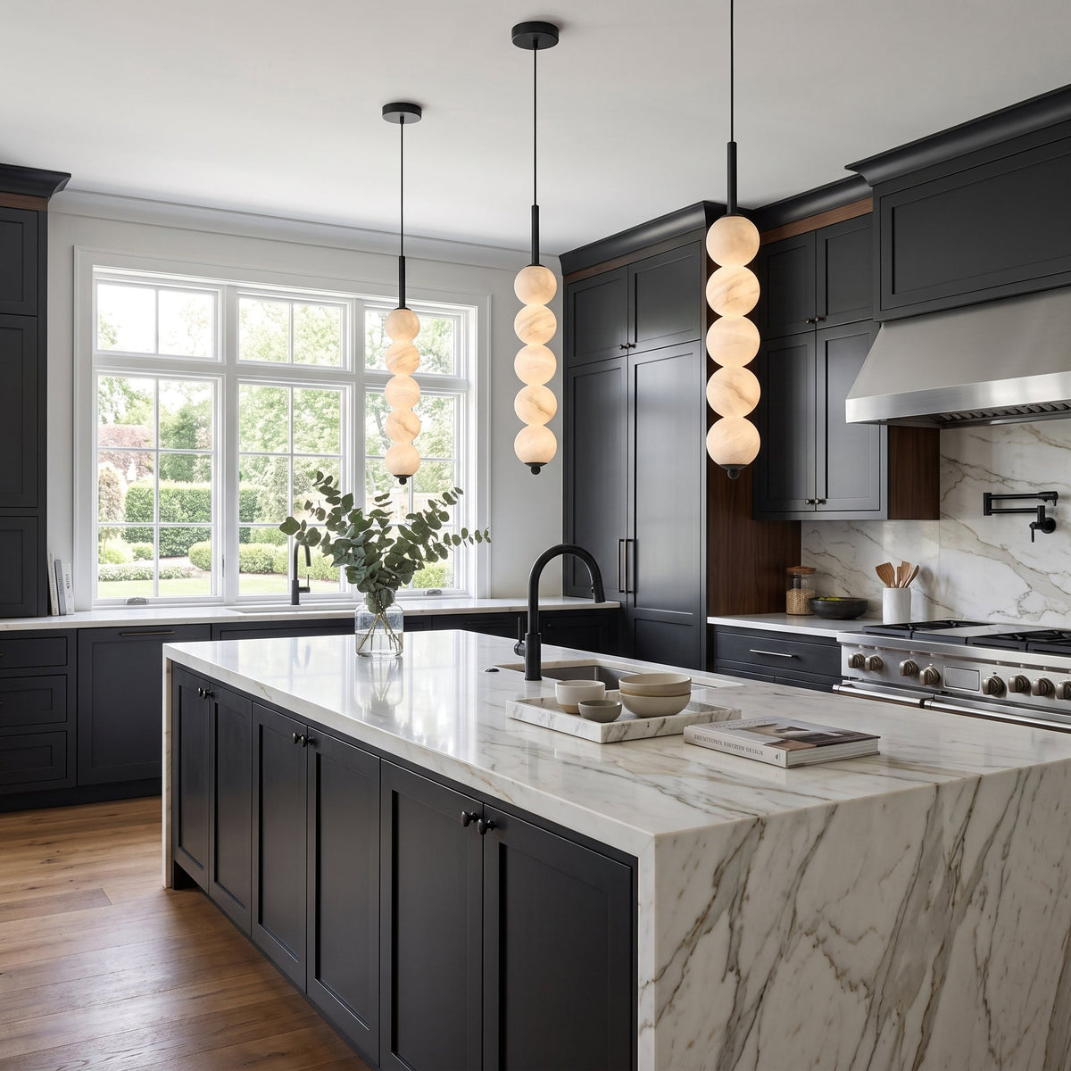 Orbet Alabaster Pendant Light — product view 5