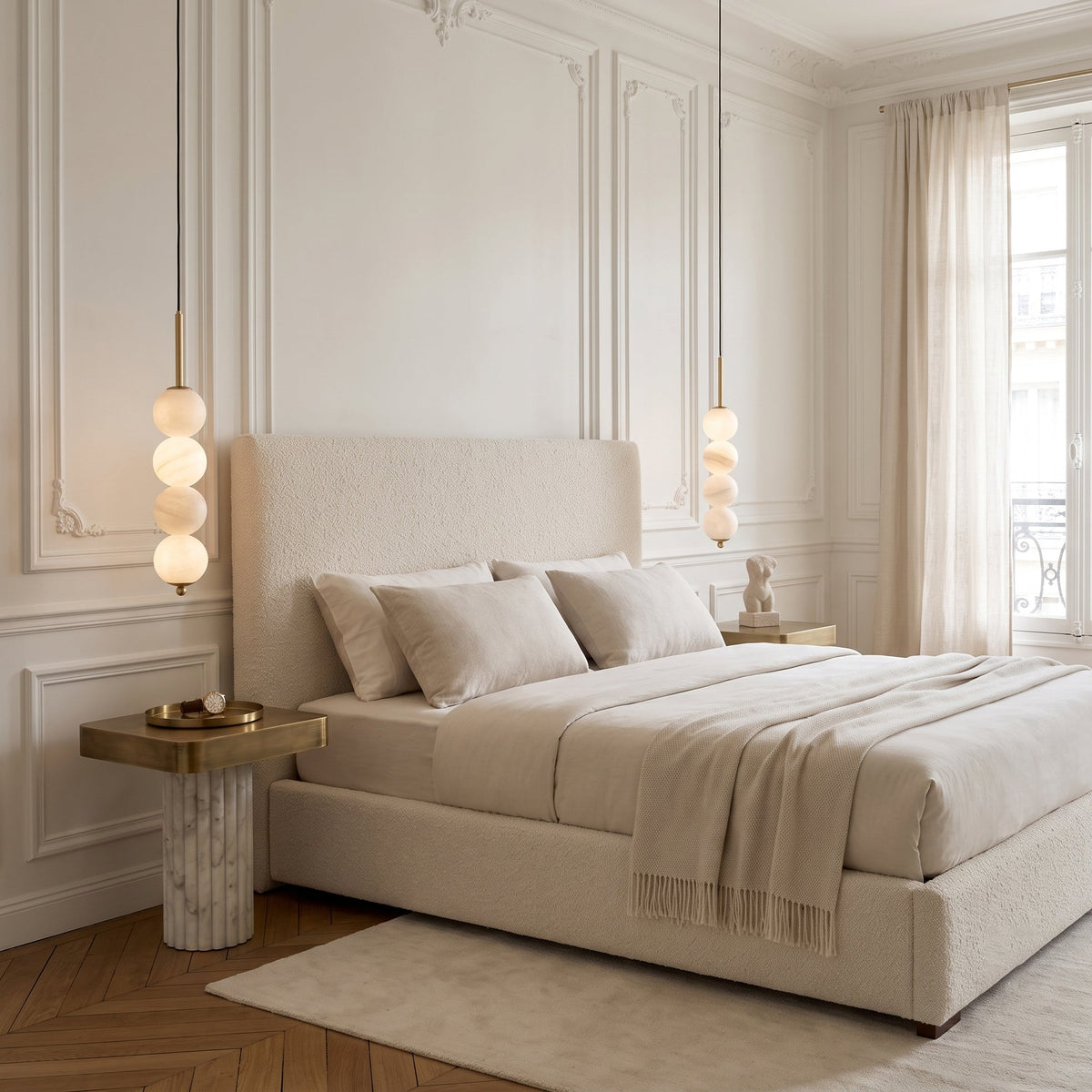 Orbet Alabaster Pendant Light — product view 7