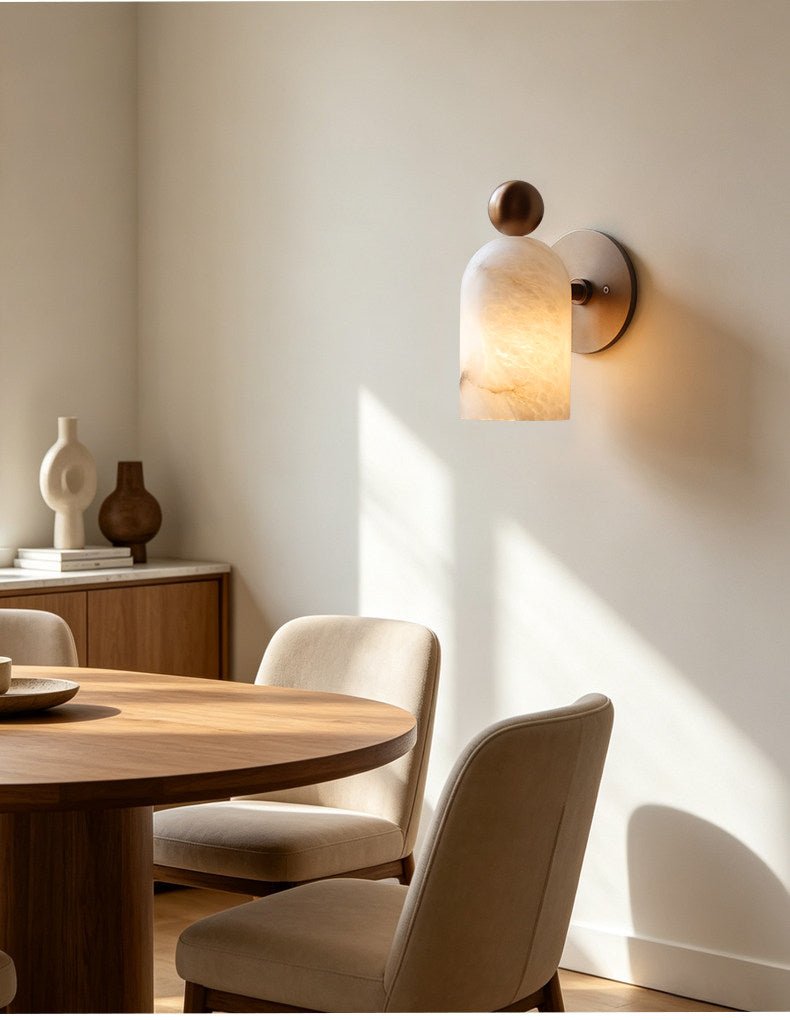 Orbit Alabaster Wall Sconce — product view 2