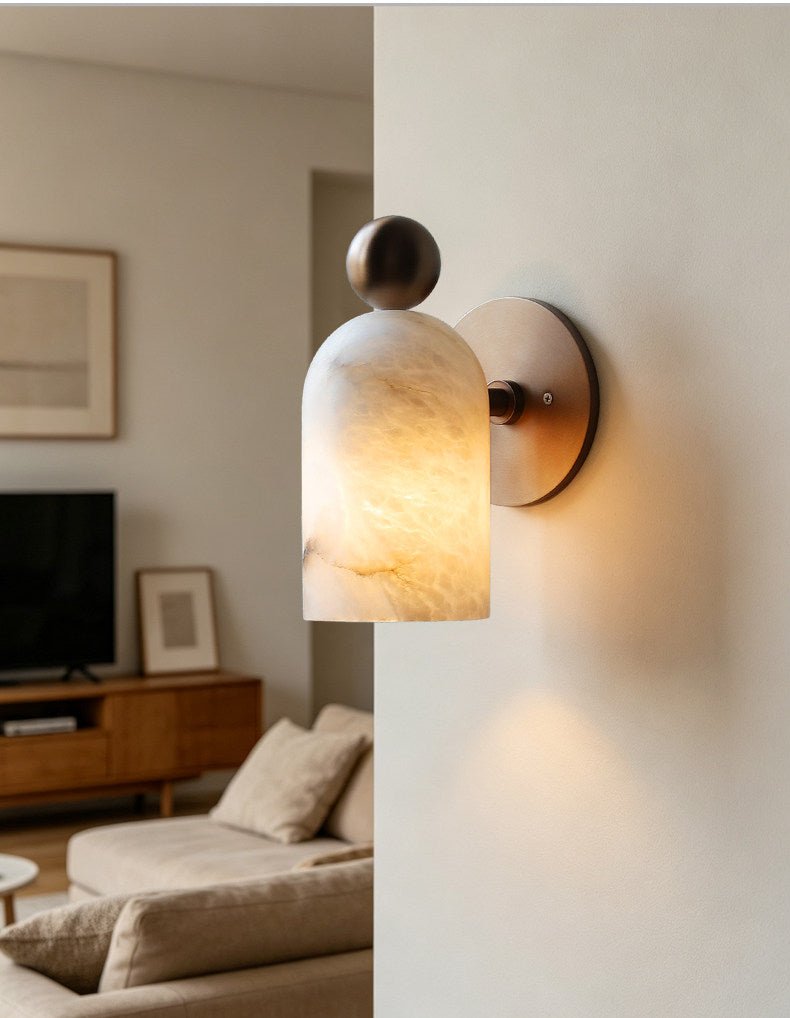 Orbit Alabaster Wall Sconce — product view 4