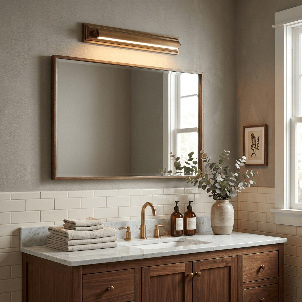 Orlena Vintage Brass Gallery Wall Light — product view 6