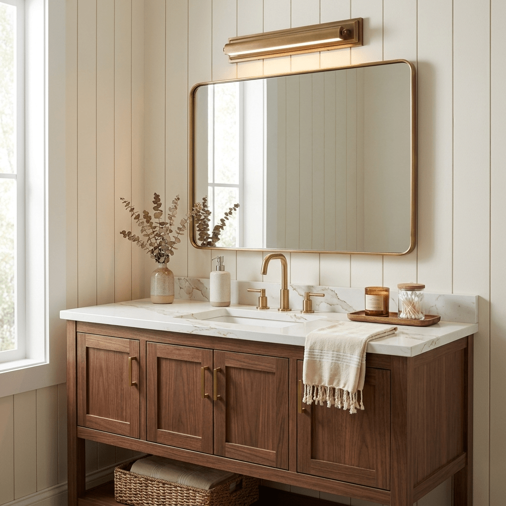 Orlena Vintage Brass Gallery Wall Light — product view 7