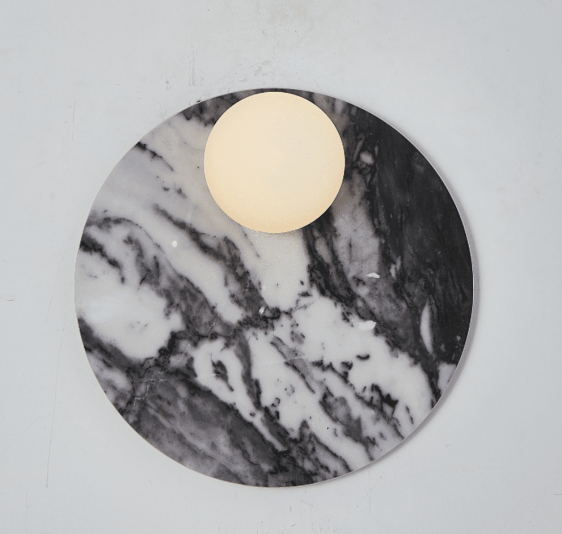 Orvella Stone Disc Wall Sconce — product view 4