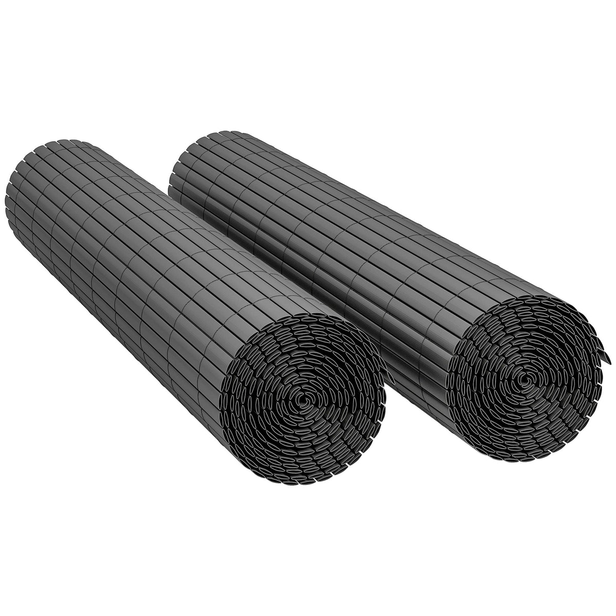2pcs Plastic Privacy Screening Fence, 1 m x 5 m, Dark Grey — product view 2