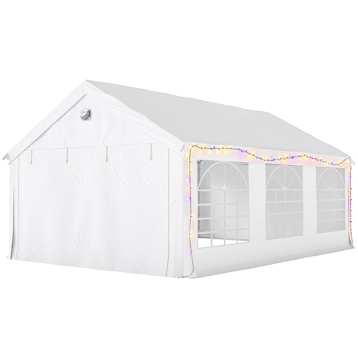 4 x 6 m Gazebo with 4 Removable Sidewalls, White — product view 2