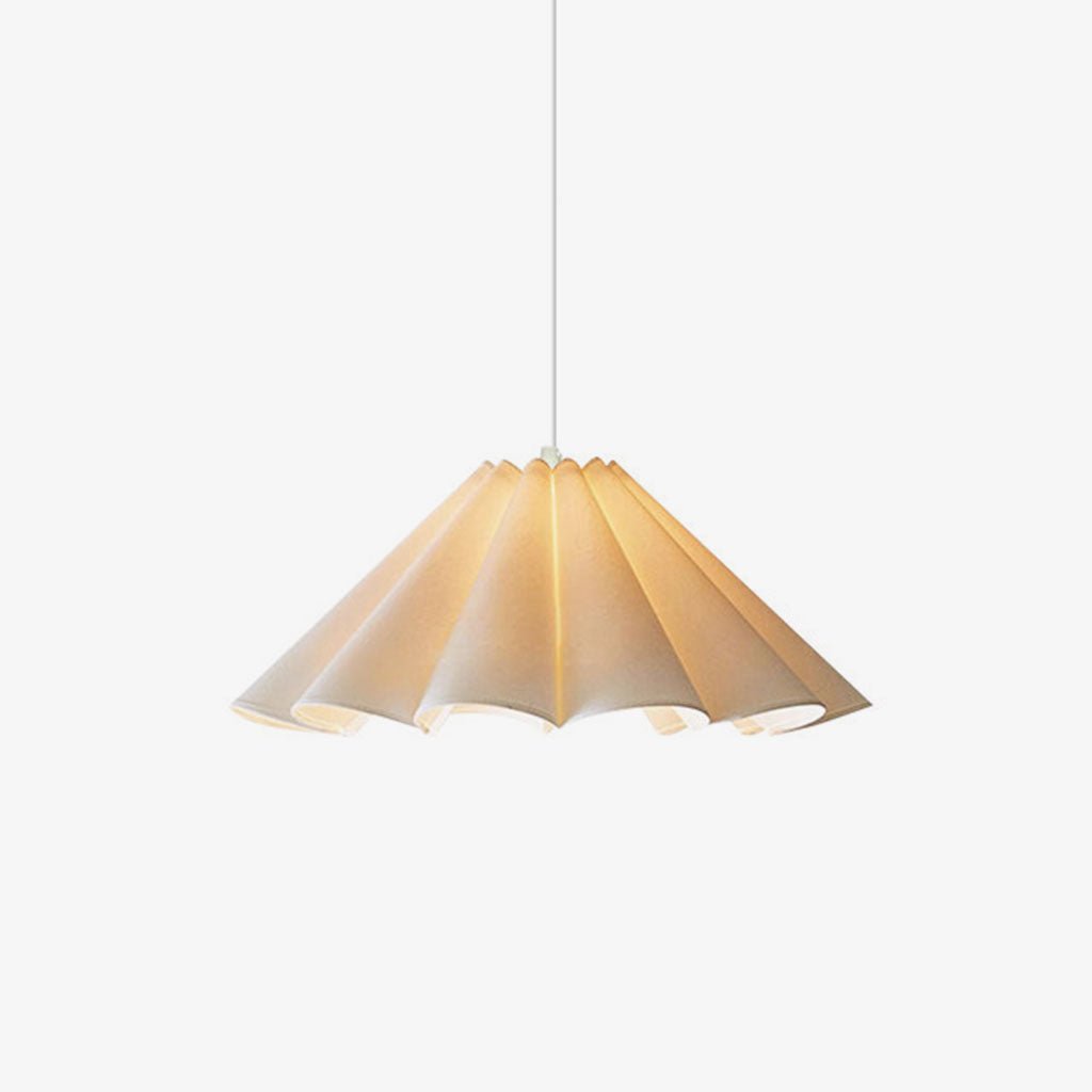 Parasol Pleated Fabric Pendant Light — product view 1