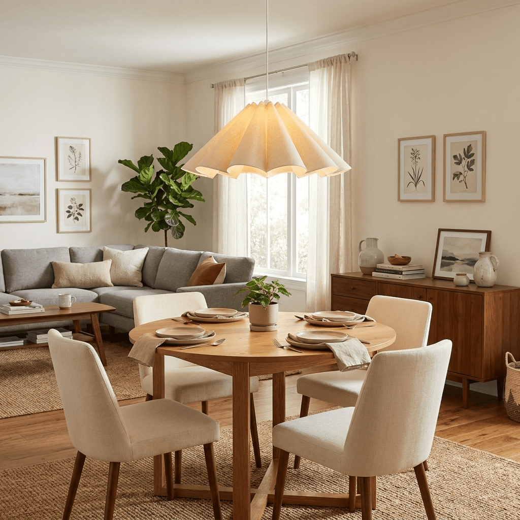 Parasol Pleated Fabric Pendant Light — product view 7