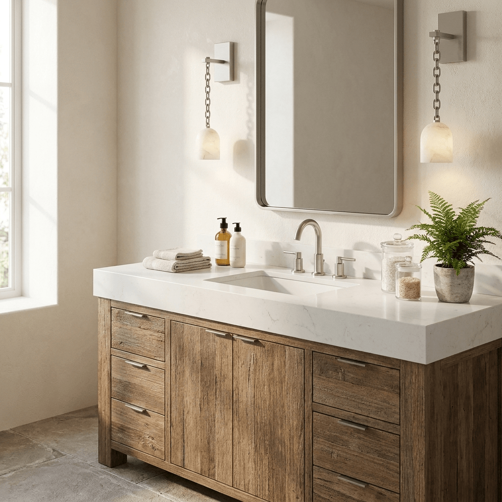 Pendulum Alabaster Wall Sconce — product view 7