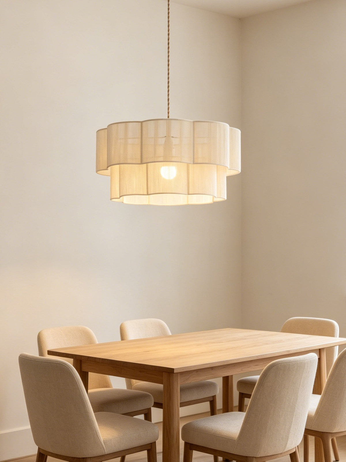 Peony Cotton Cord Pendant Lamp — product view 4