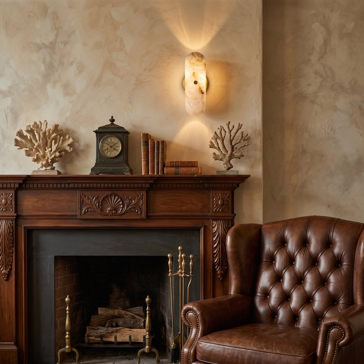 Pittock Alabaster Wall Sconce — product view 4