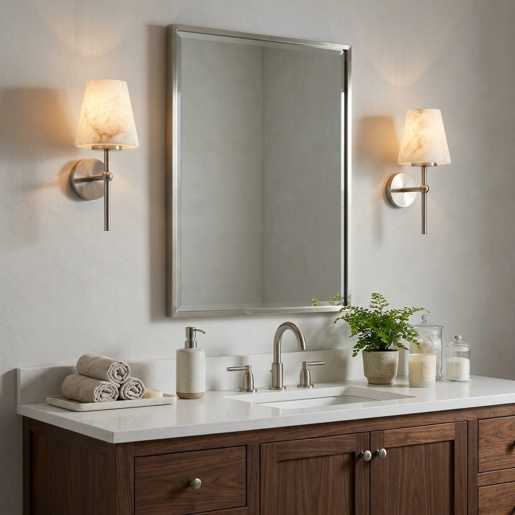 Pivot Alabaster Wall Sconce — product view 4