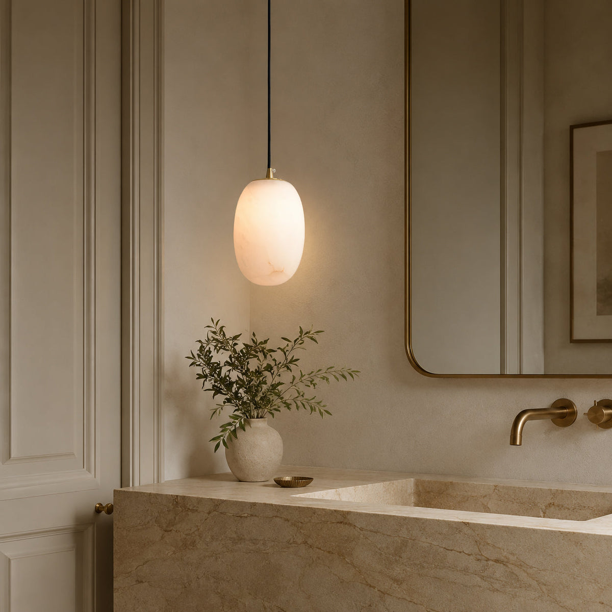 Pod Mini Alabaster Pendant Light — product view 7