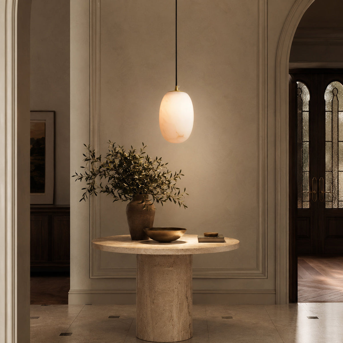 Pod Mini Alabaster Pendant Light — product view 4