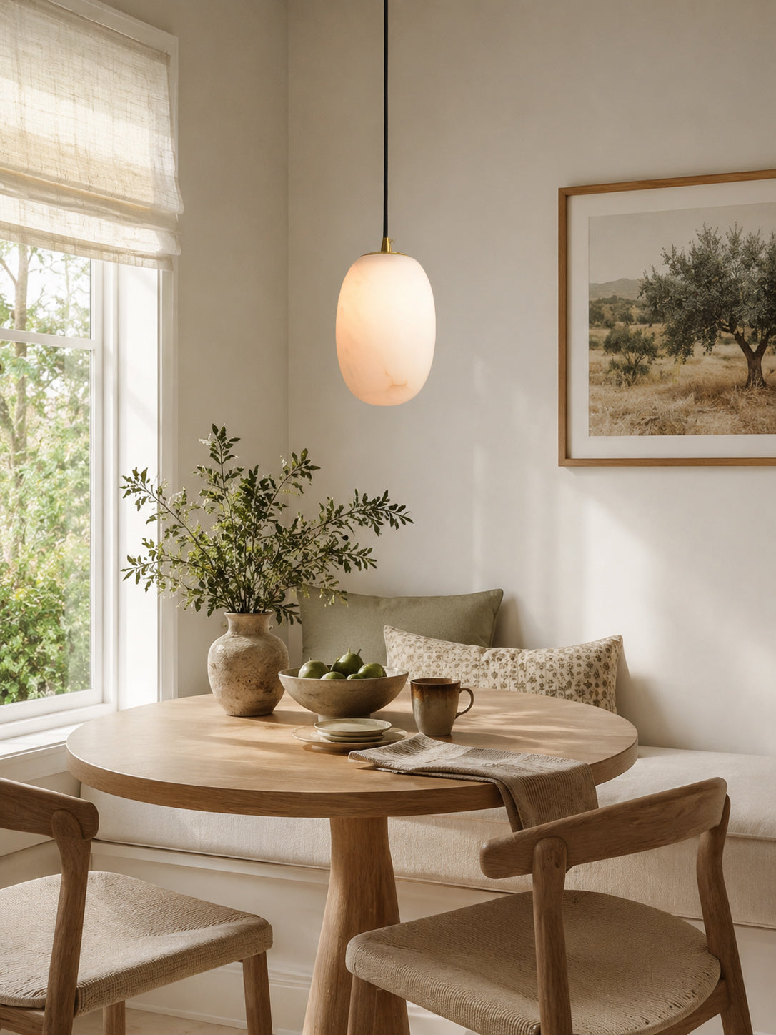 Pod Mini Alabaster Pendant Light — product view 3