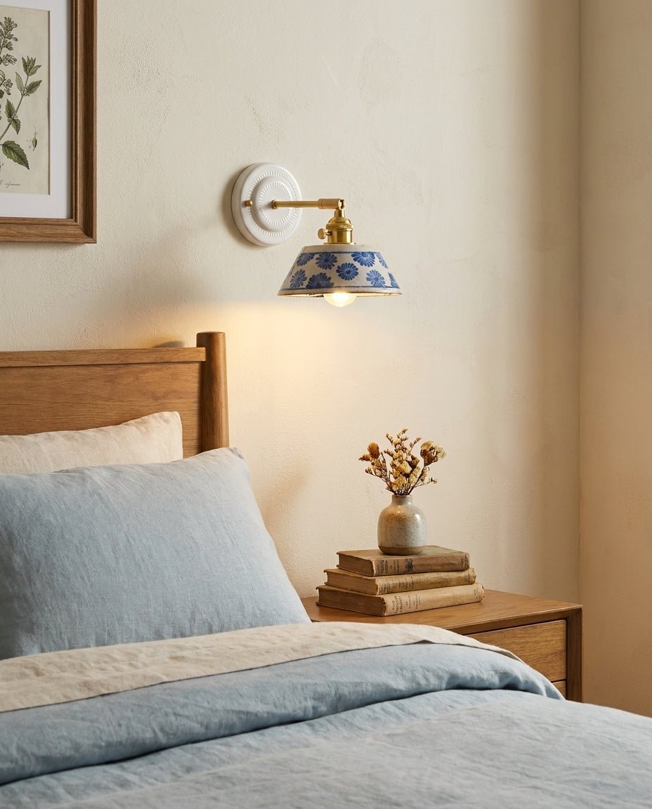 Porcelain Indigo Wall Lamp — product view 2