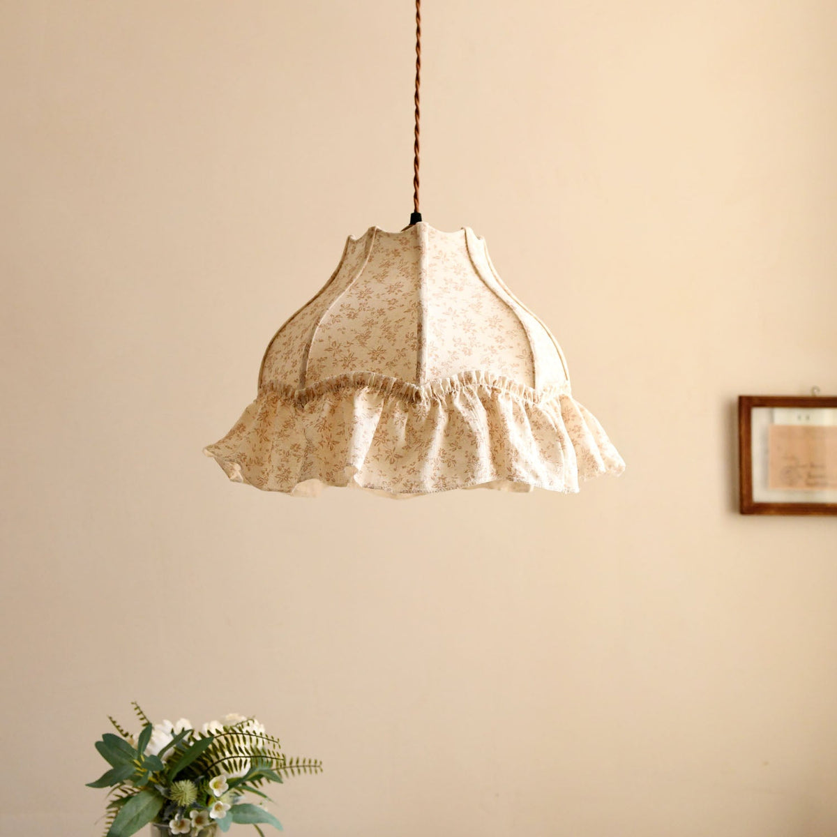 Posy Ruffled Floral Pendant Light — product view 2
