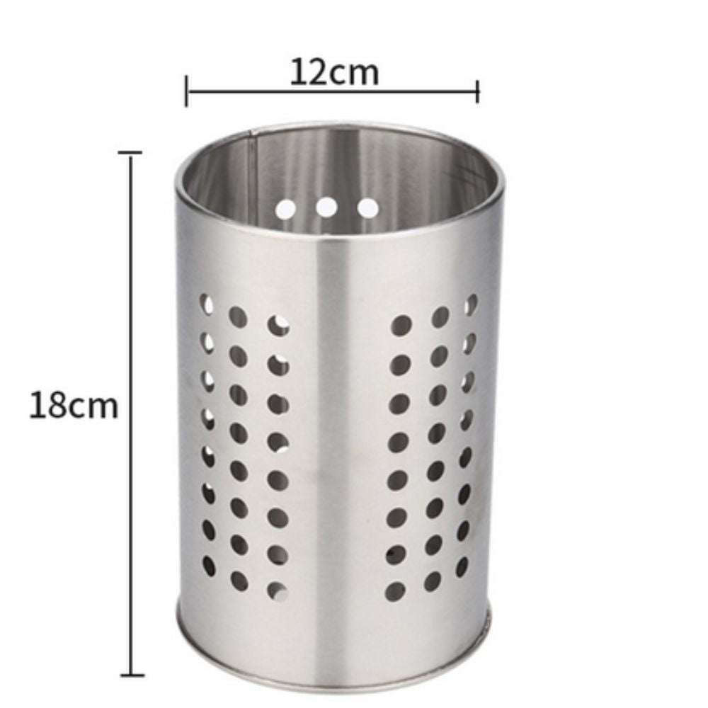 LoungeYard | Stainless Steel Utensil Holder with Hole — product view 7