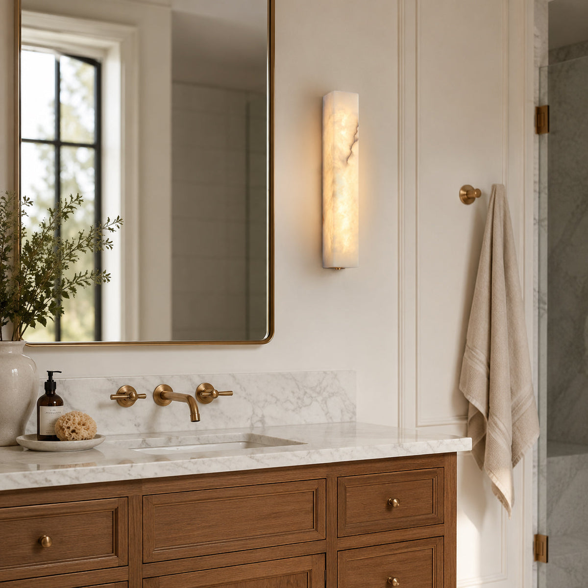 Ravello Alabaster Column Wall Sconce — product view 4