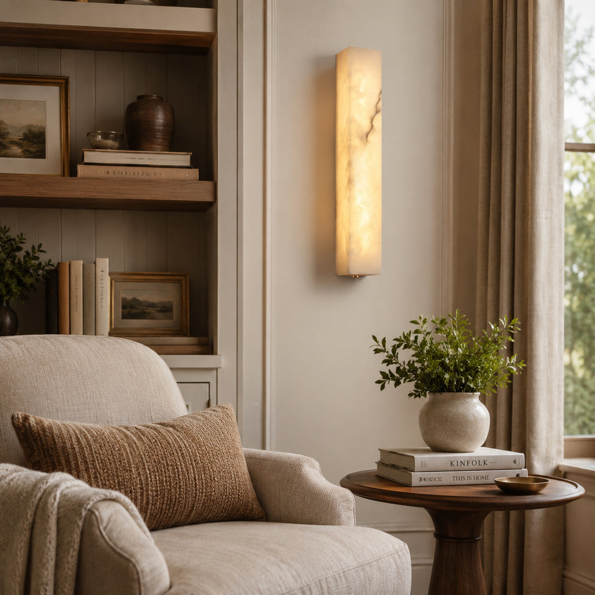 Ravello Alabaster Column Wall Sconce — product view 2