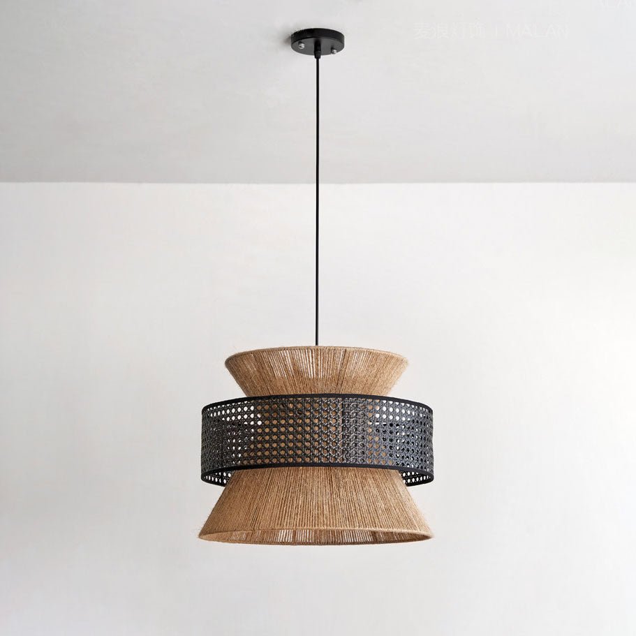 Reed Woven Rattan Pendant Light — product view 7