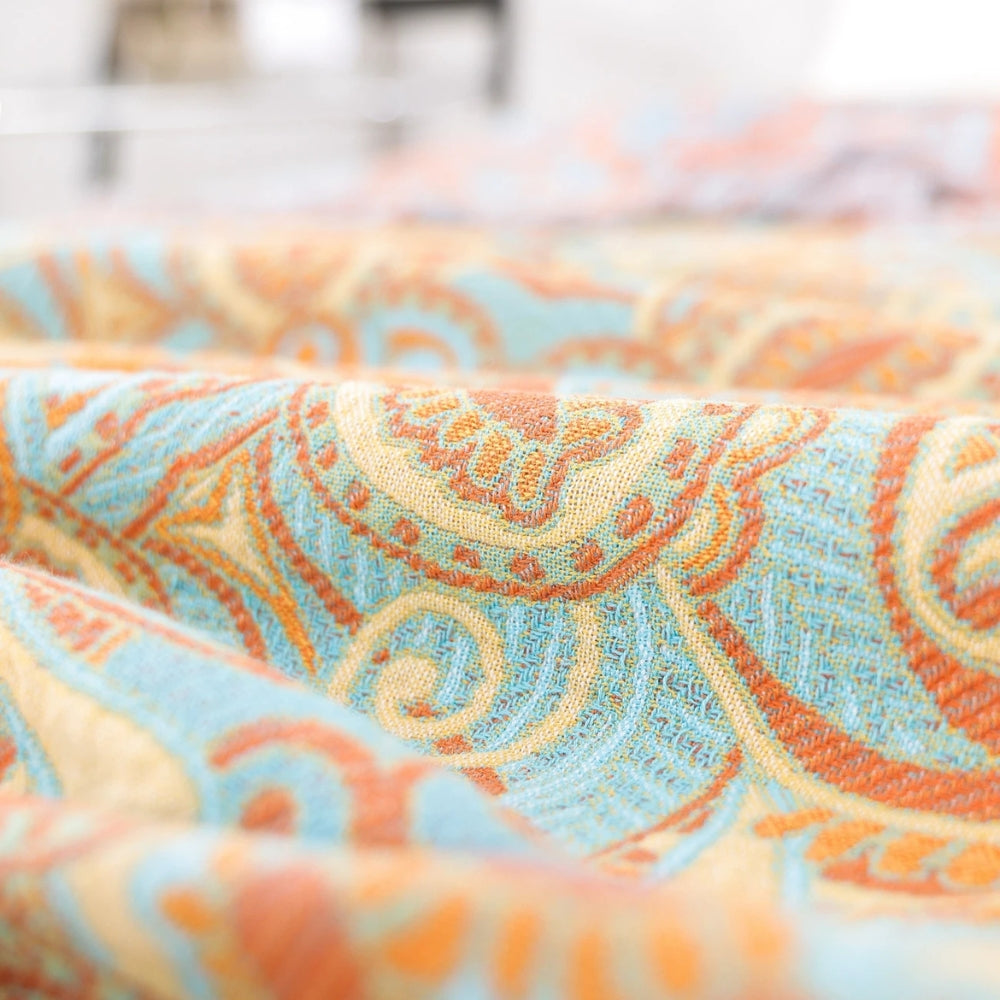 LoungeYard | Reversible Paisley Bohemian Cotton Blanket — product view 7