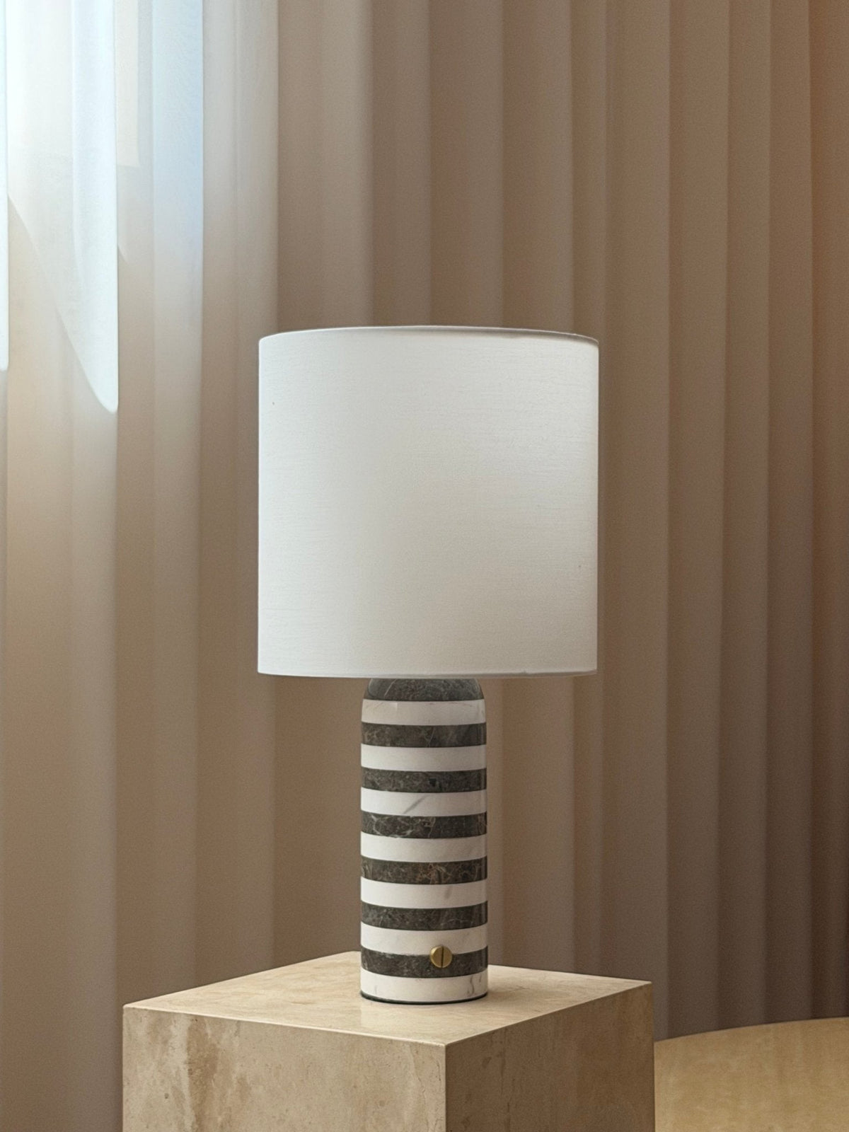 Rivelle Striped Marble Table Lamp — product view 7