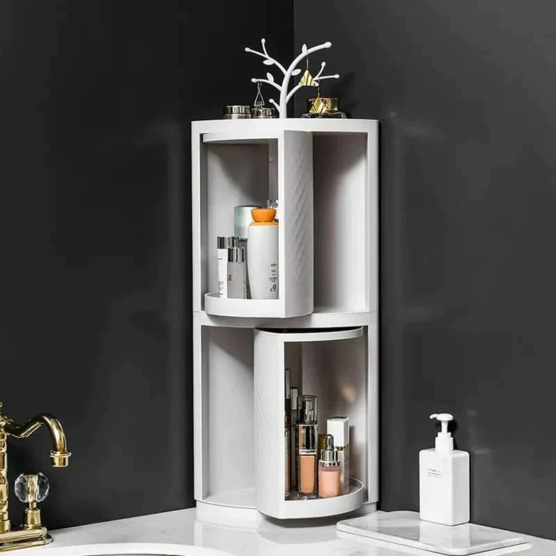 Rotatable Corner Bathroom Organizer LoungeYard — product view 1