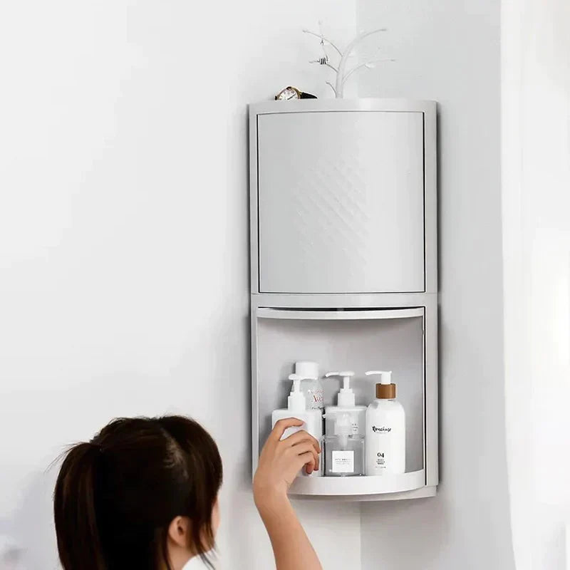 Rotatable Corner Bathroom Organizer LoungeYard — product view 2