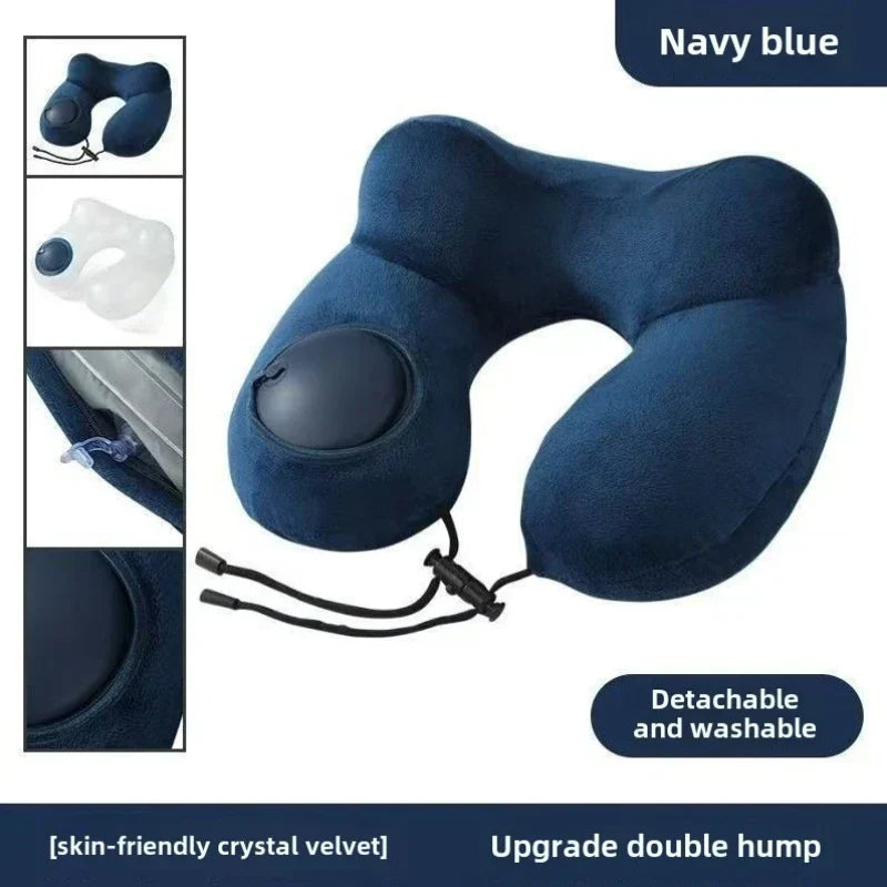 LoungeYard | Neckiva Neck Pillow | Ergonomic & Ultra-light | Micro-Velours | Portable with Bag — product view 2