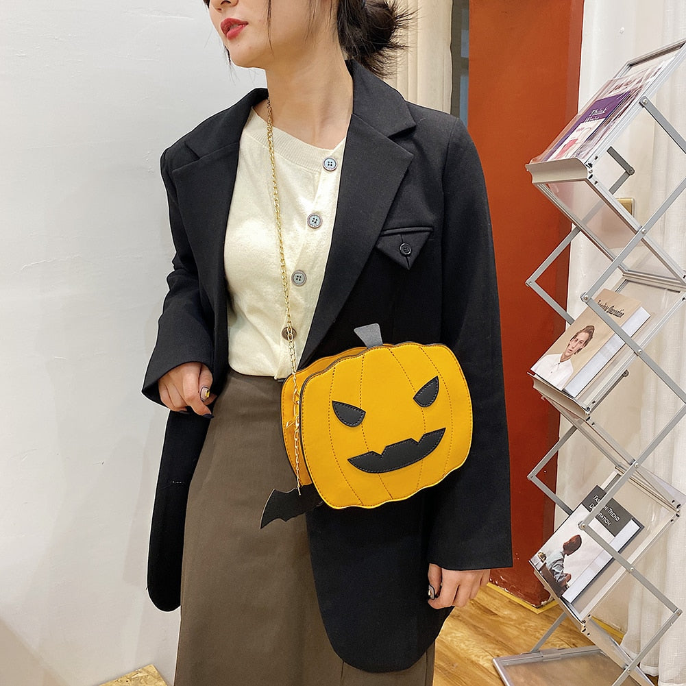 LoungeYard | Pumpkin Shape Mini Shoulder Bag — product view 3