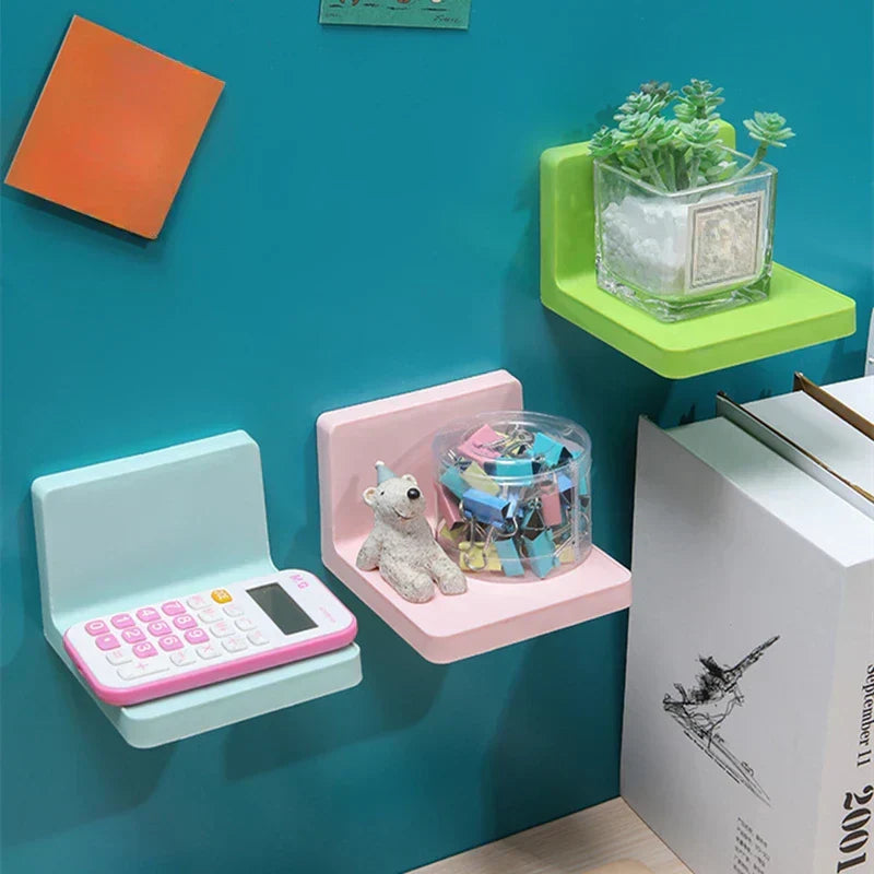 LoungeYard | Wallify Adhesive Shelf | Self-adhesive & Residue-free | For Bathroom, Kitchen & Hallway | No Drilling — product view 2